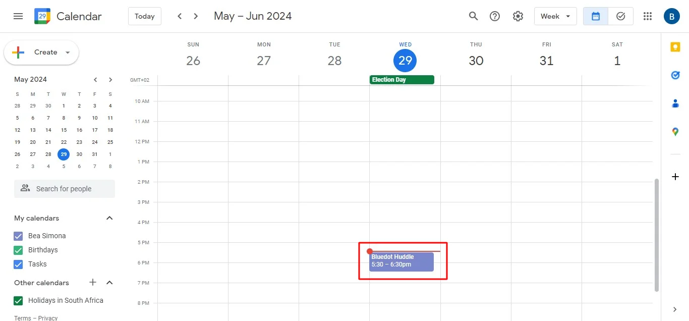 How to join a meeting using Google Calendar