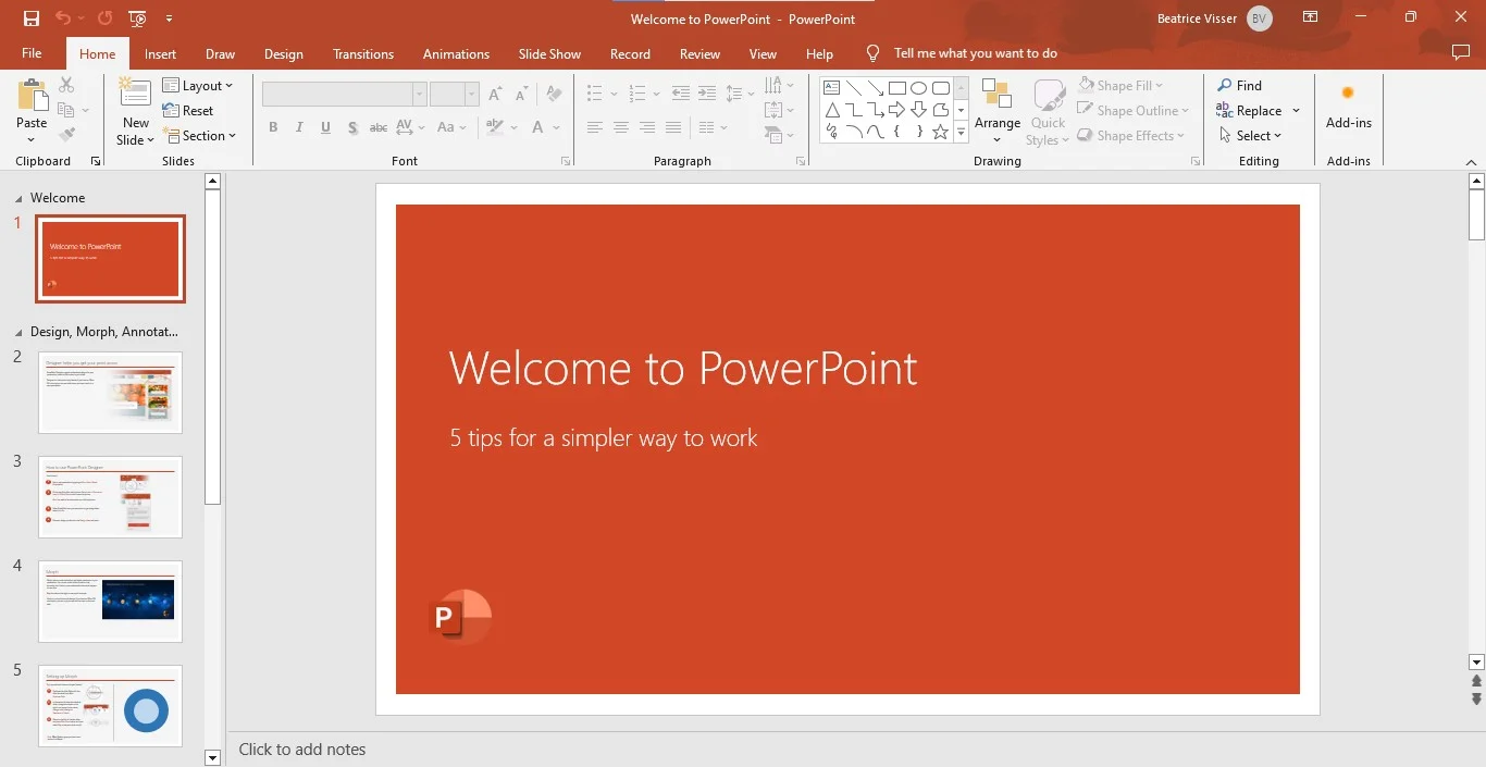 PowerPoint presentation