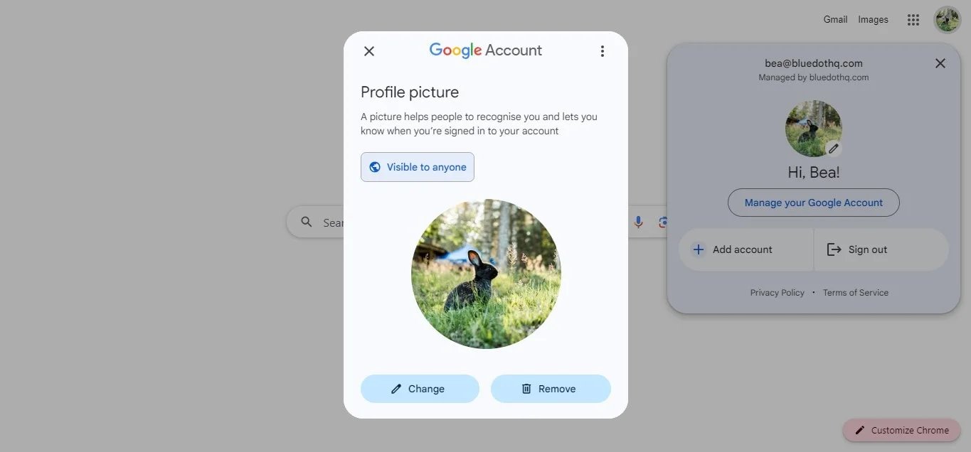 How to verify a new Google profile picture