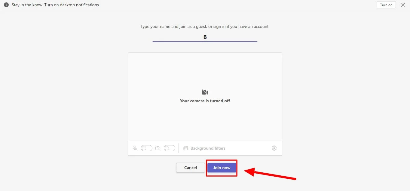 How to join Microsoft Teams meeting without an account