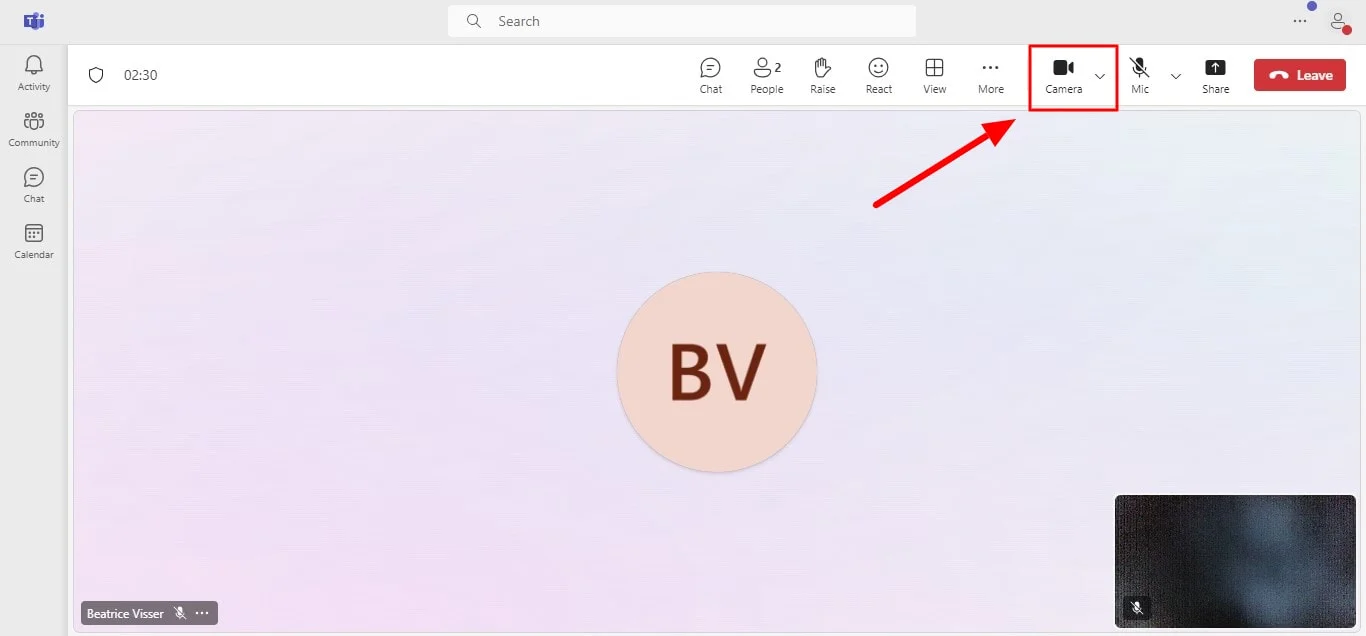 How to blur Teams background on Windows mid-meeting