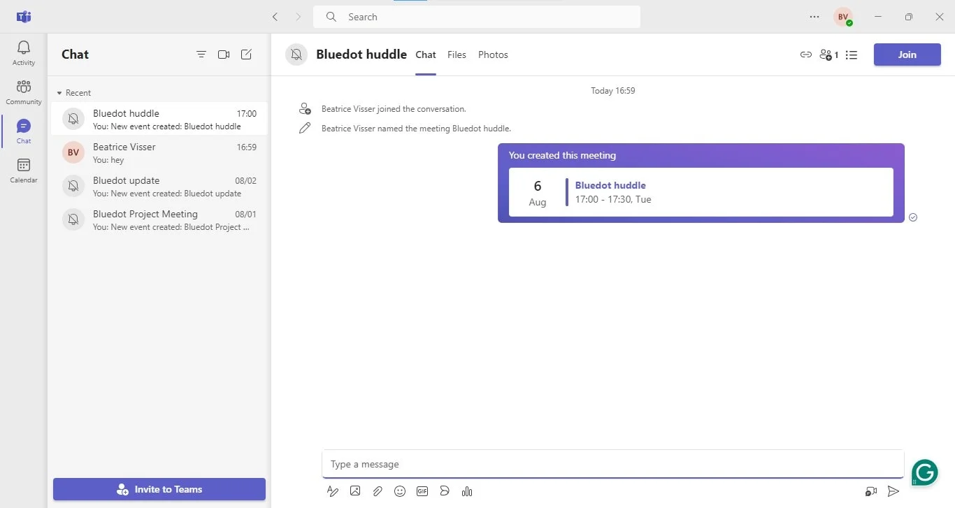 How to view Teams attendance report in the Chat