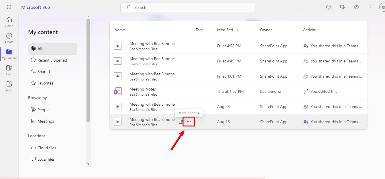 How to delete a Microsoft Teams Recording