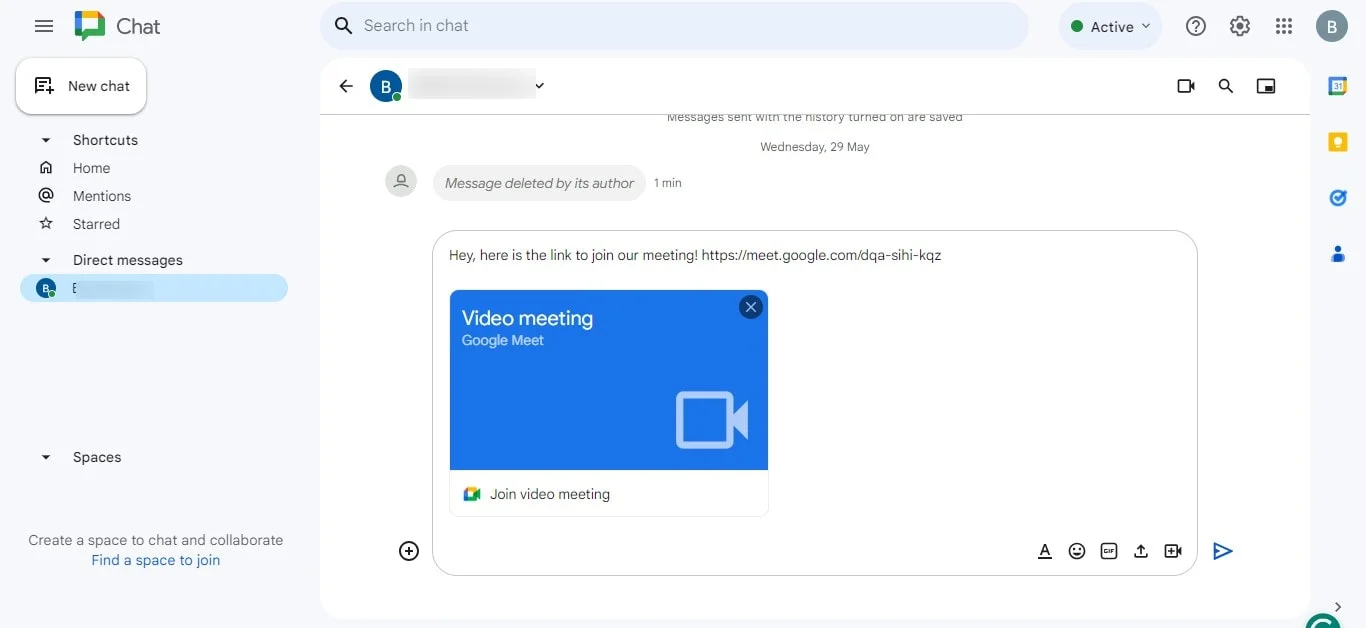 How to Access Google Meet Through Google Chat