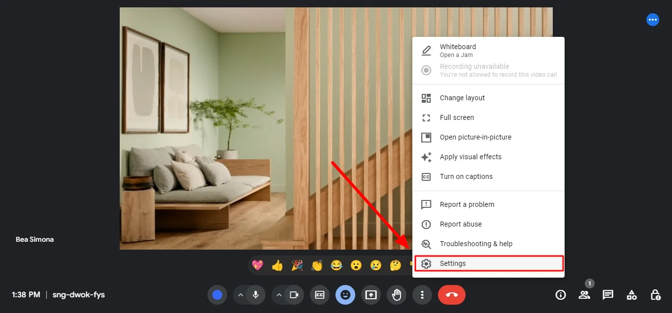 How to flip laptop camera horizontally in Google Meet on laptop