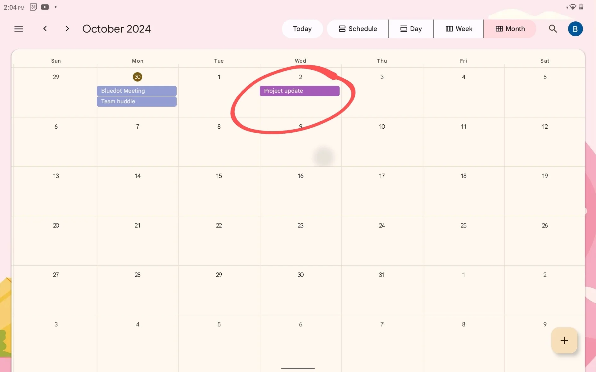 changing event color in Google Calendar