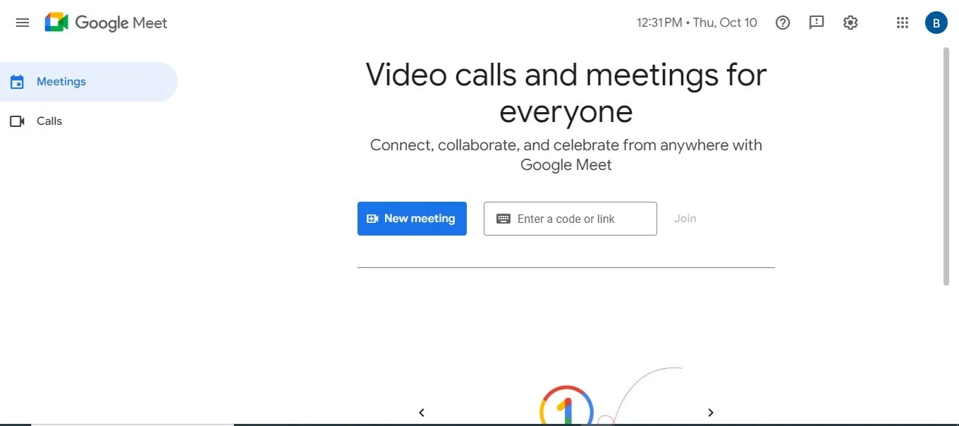 How to join a new meeting in Google Meet