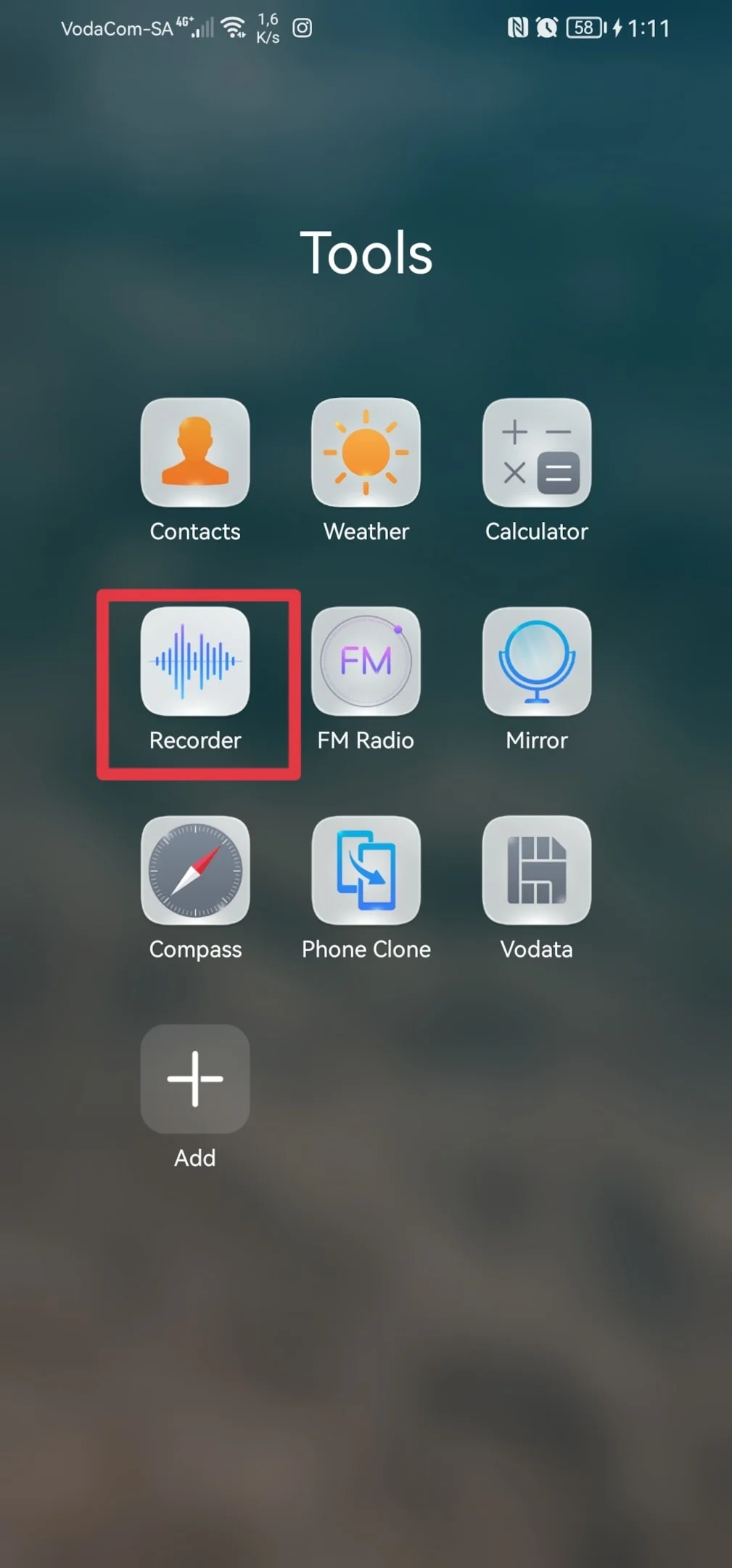 recording audio with recorder app on Android