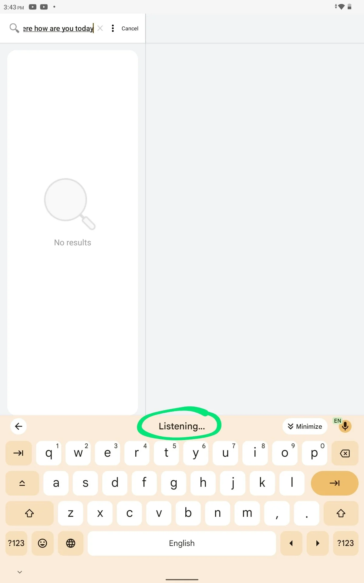 Voice typing on Android