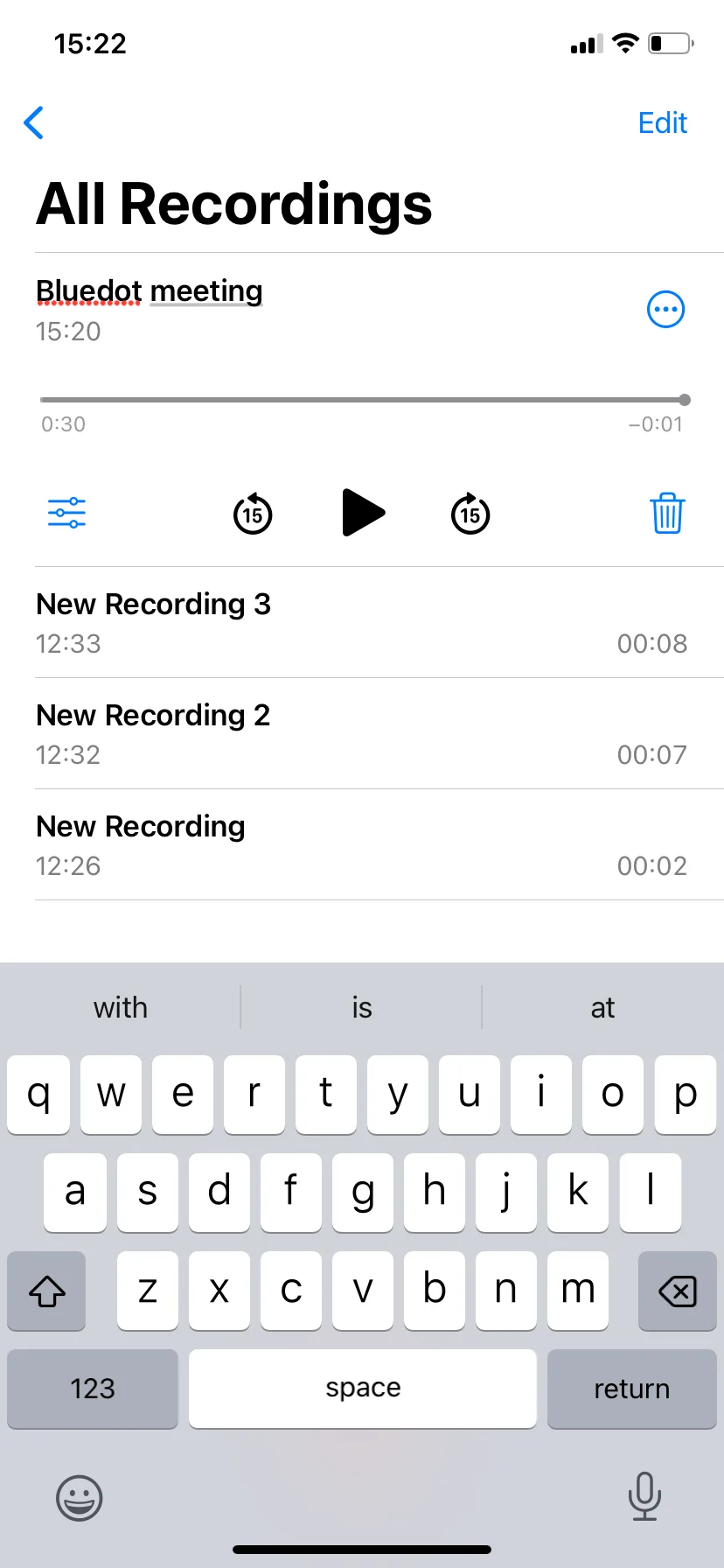 How to save recording on iPhone