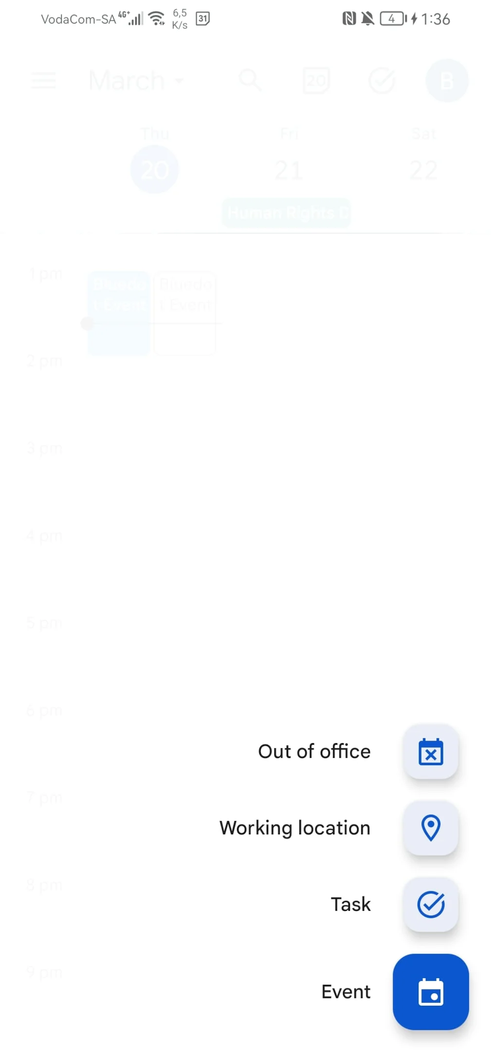 Create an event invitation on Mobile