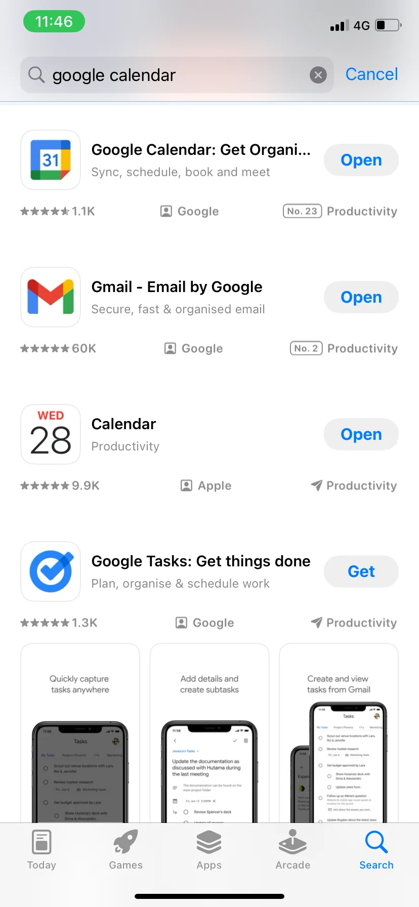 How to download the Google Calendar on iPhone