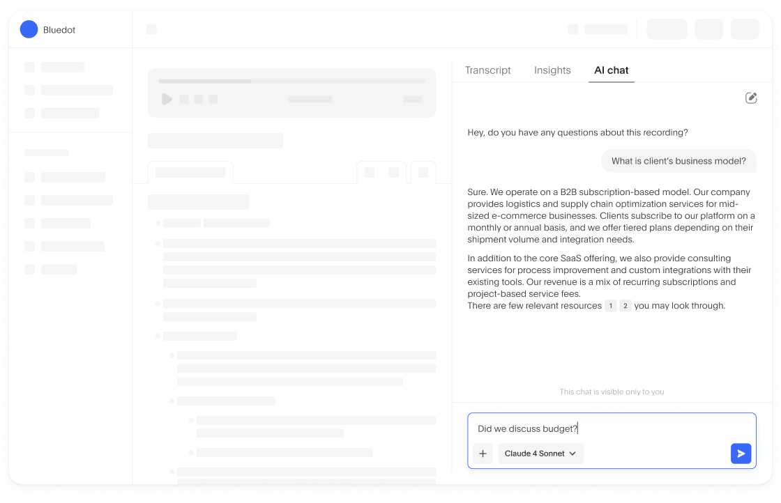 Find answers without rewatching calls