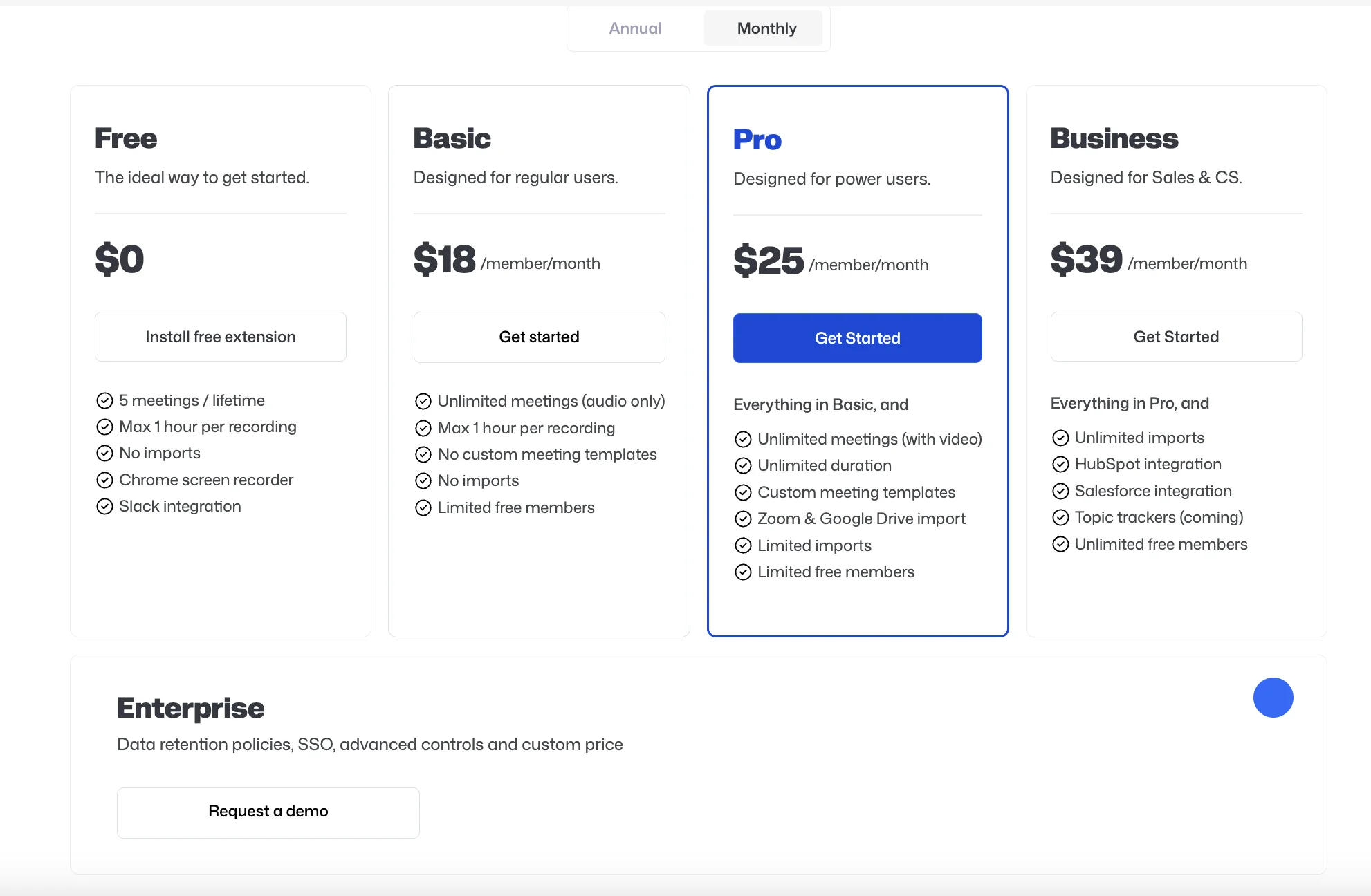 Bluedot pricing