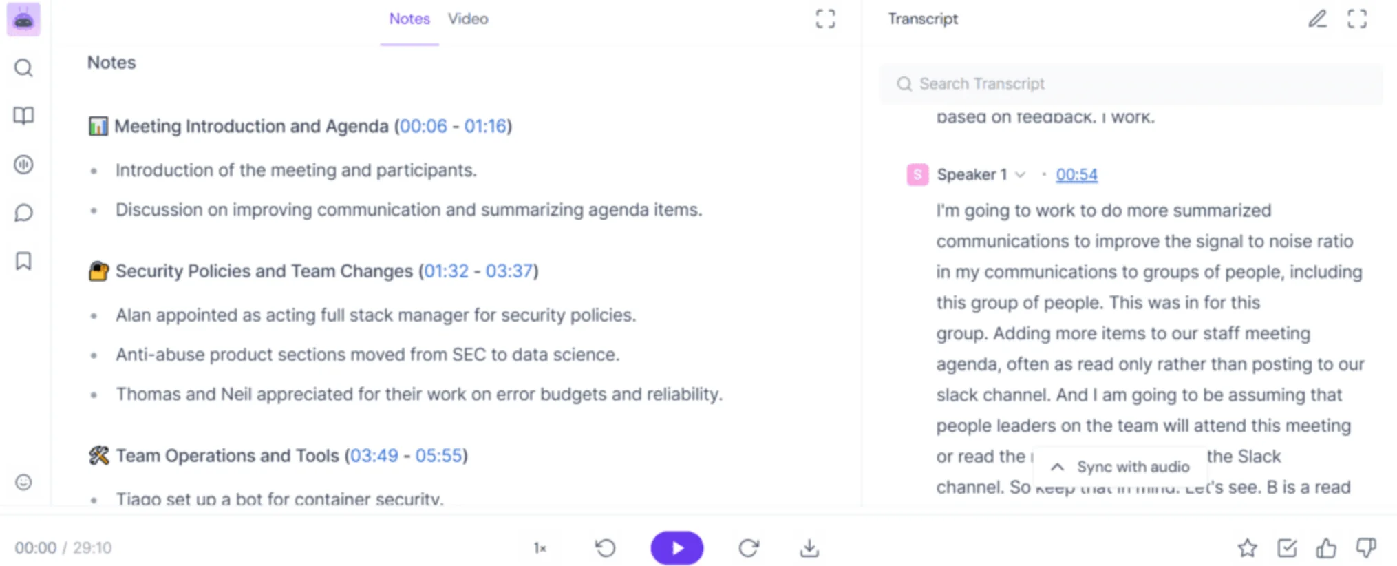 Fireflies AI-Powered Summaries