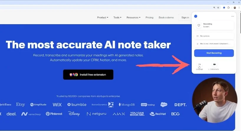 How to set up a Zoom meeting recording language