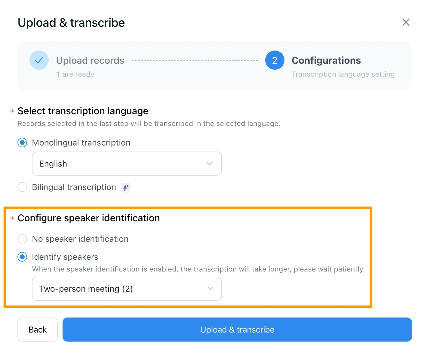 Notta Speaker Identification & Collaborative Editing