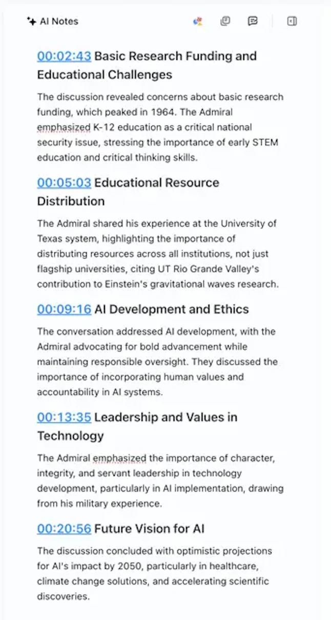 Notta Summaries