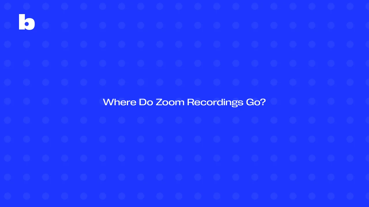 ¿Dónde se guardan las grabaciones de Zoom?