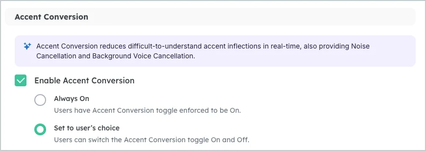 Accent Localization in Krisp