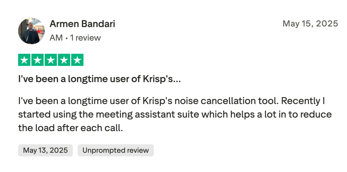 Krisp Users Reviews