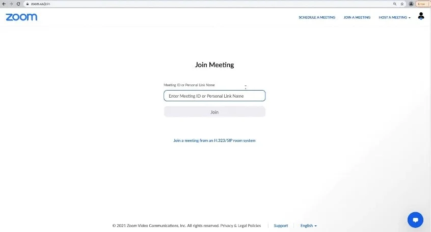 Join a Zoom Meeting using meeting ID