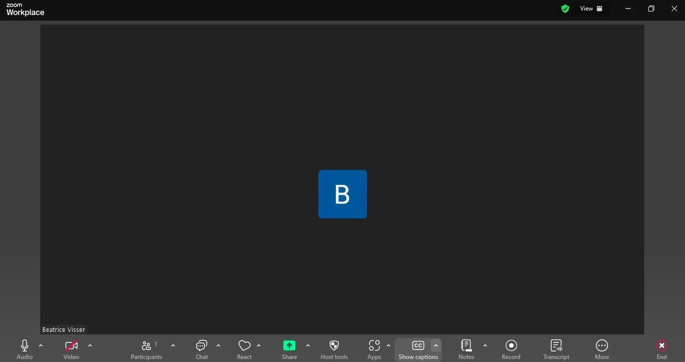 How to show captions during a Zoom meeting