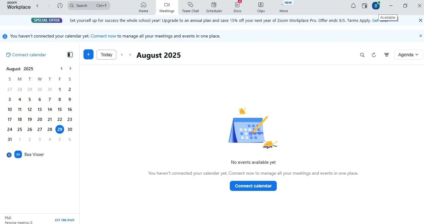 Sign in to Zoom account