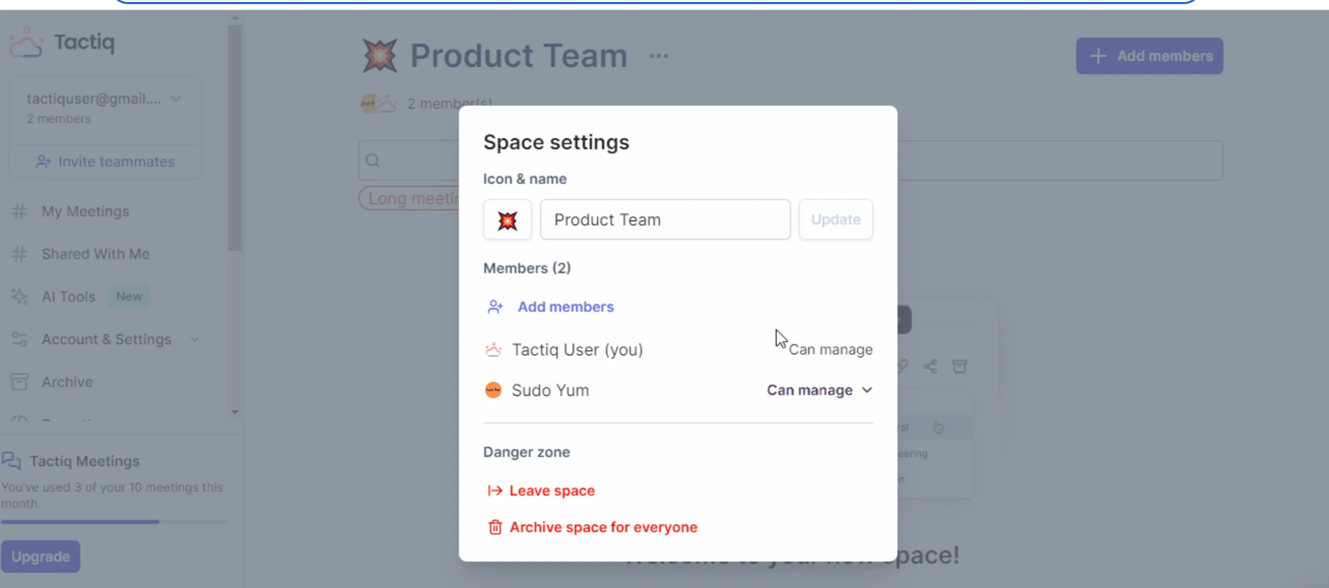 Tactiq Real-Time Collaboration