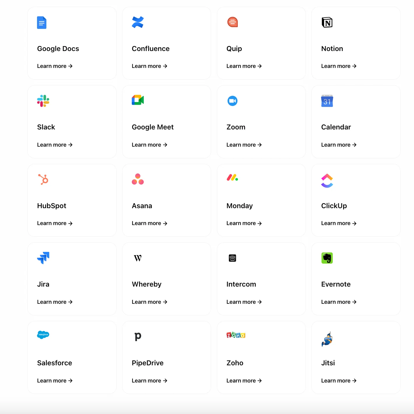 Tactiq Integrations