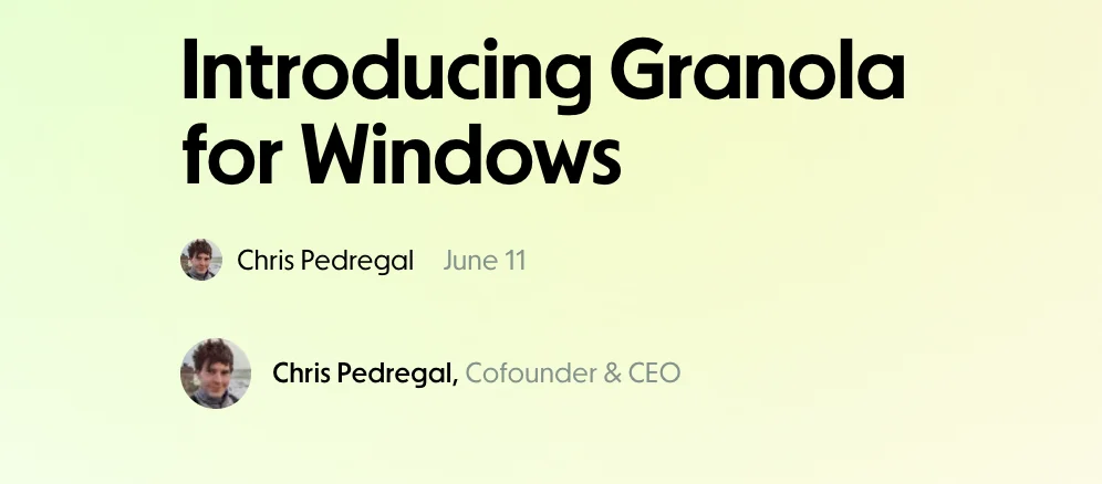 Which platforms does Granola work on