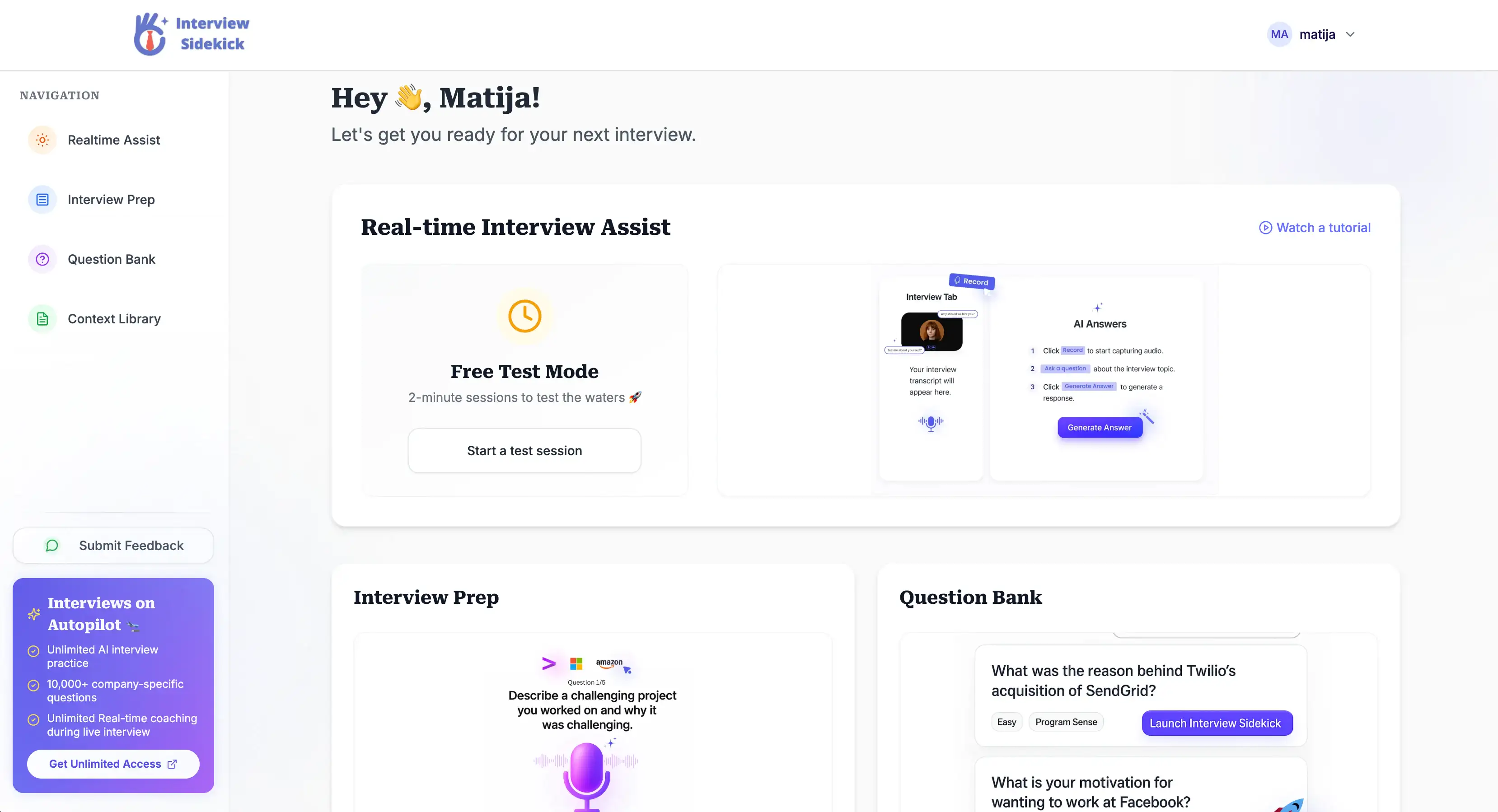 Real-time Interview Assistant