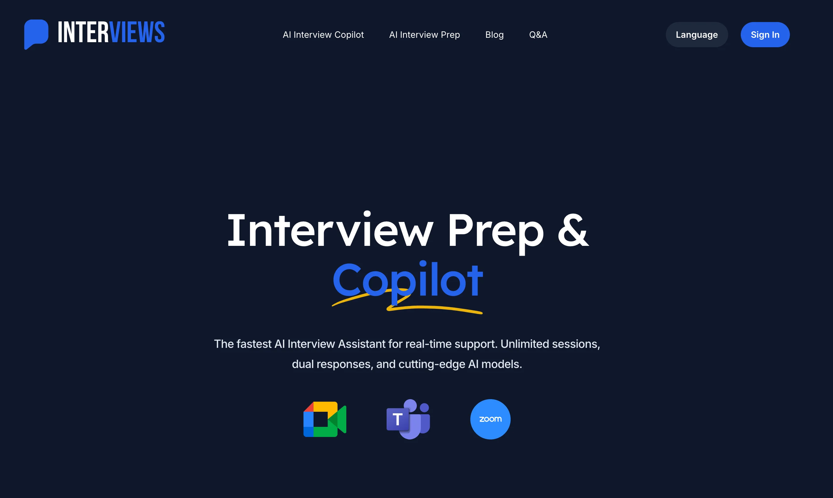 INTERVIEWS AI Meeting Assistance