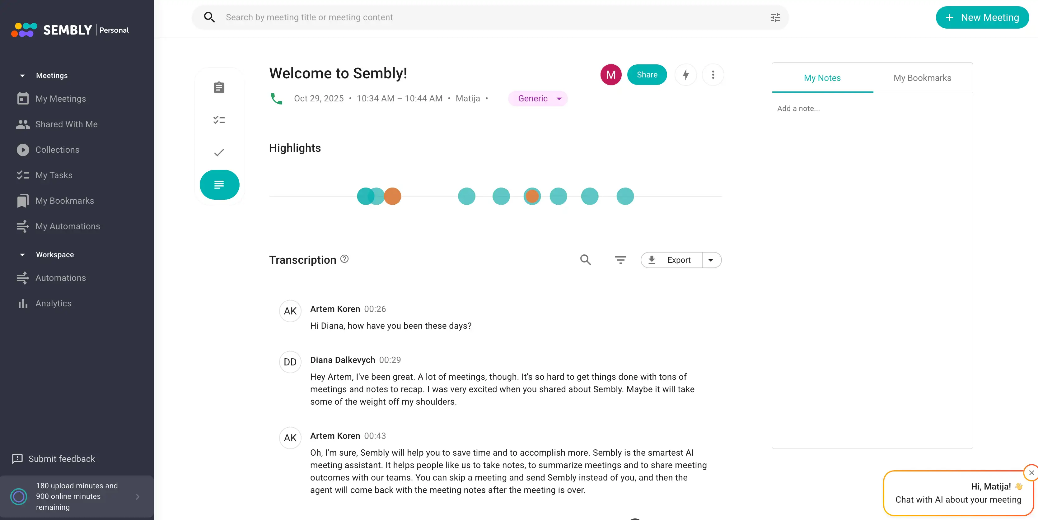 Sembly AI vs MeetGeek