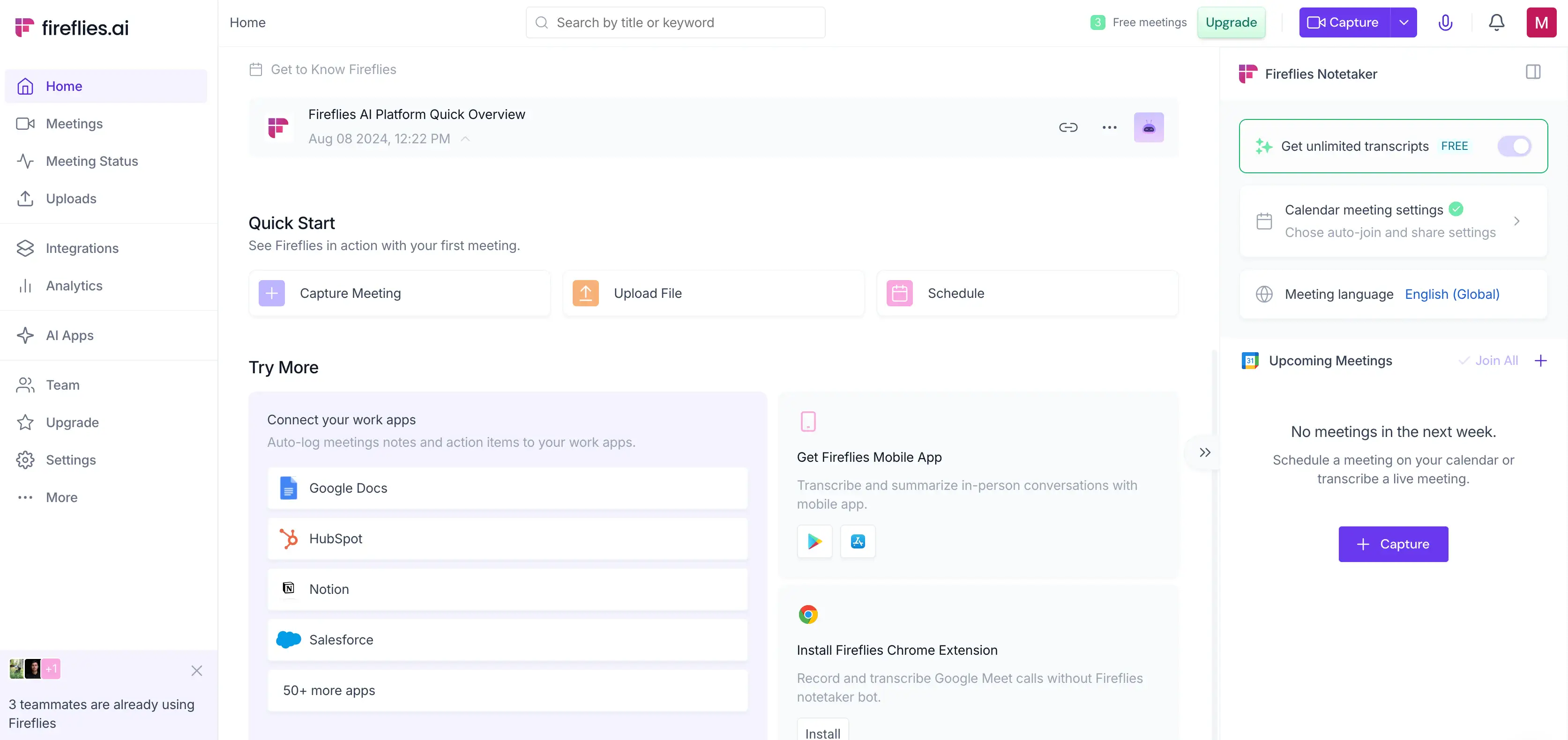 Fireflies vs MeetGeek