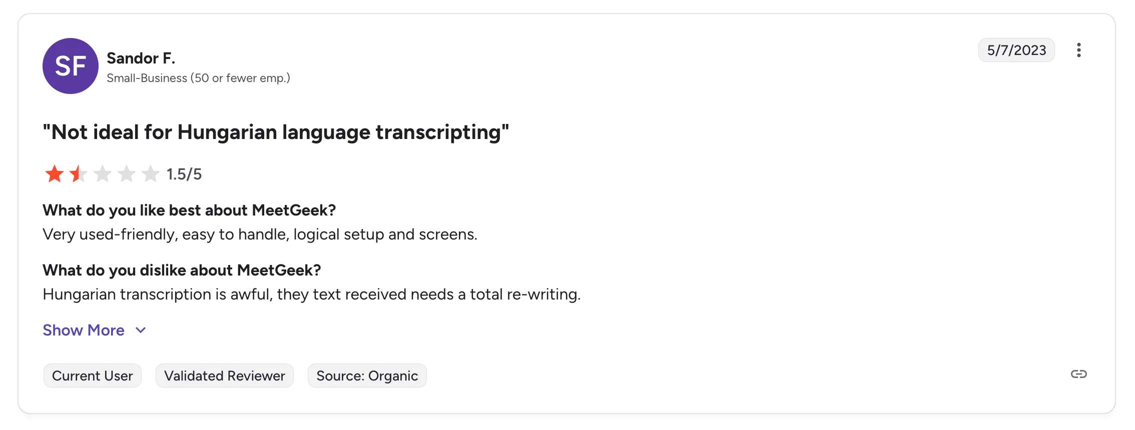 MeetGeek multilingual support