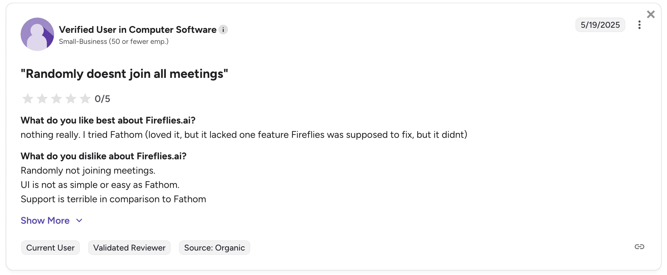 Fireflies users review