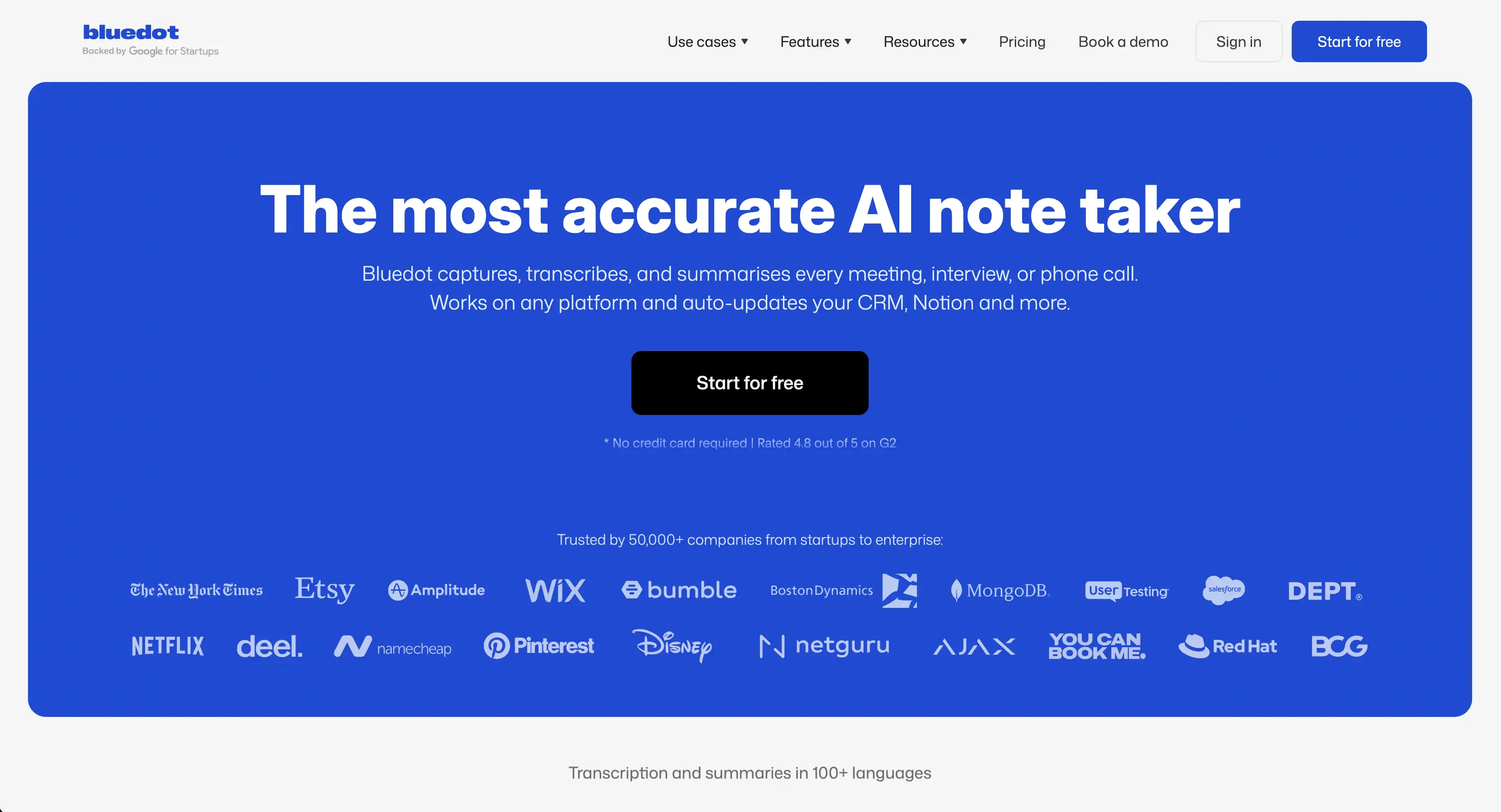 the most accurate AI note taker