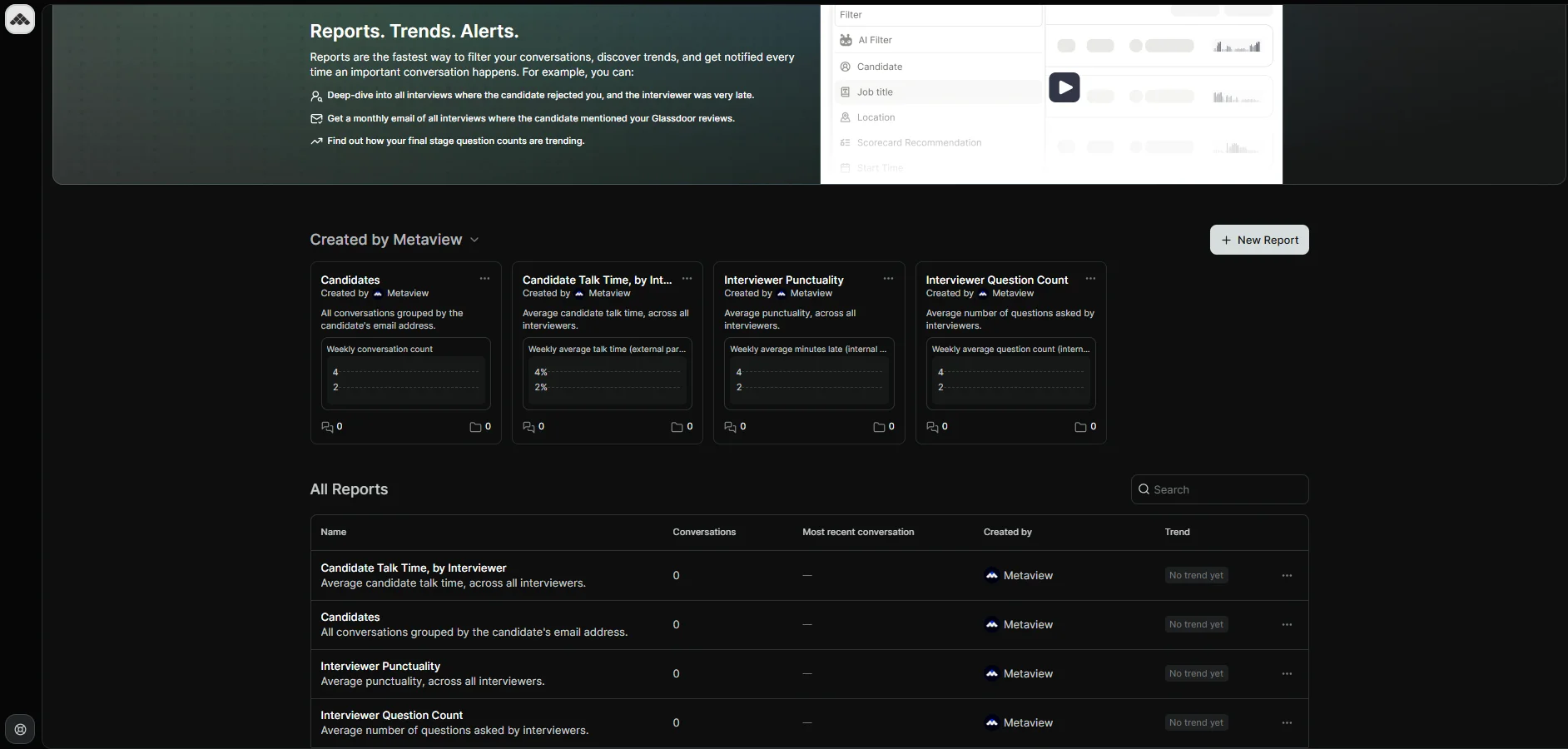 AI-generated reports in Metaview