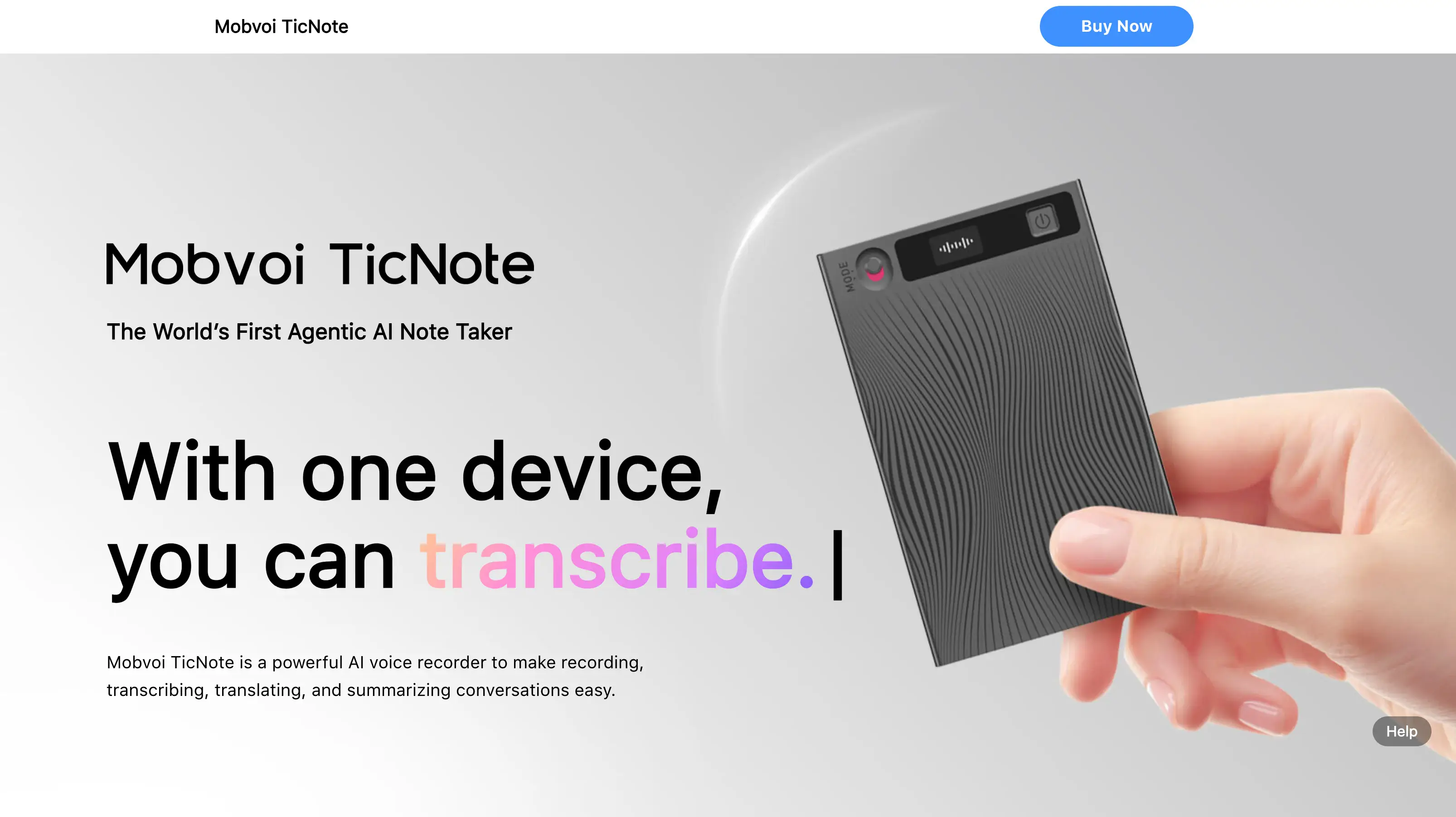 Mobvoi TicNote