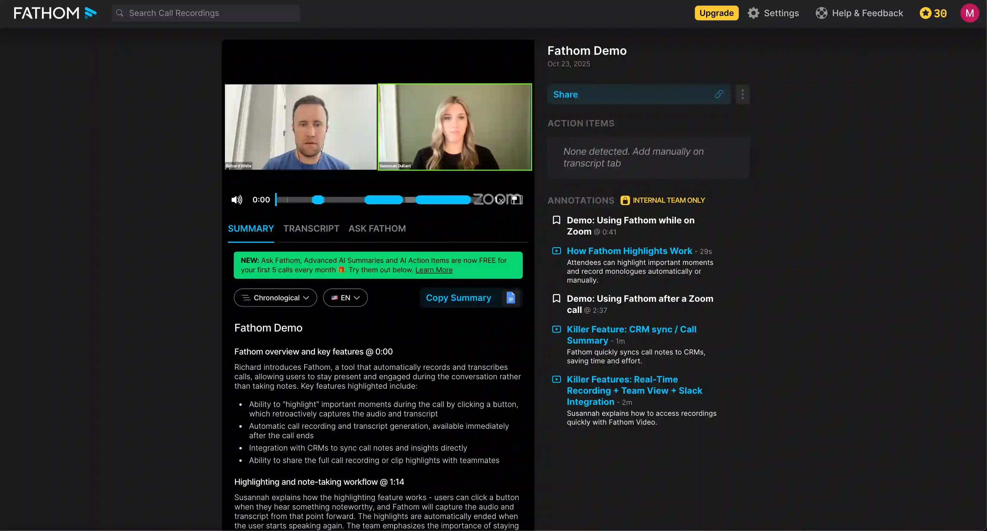 Fathom vs Circleback AI