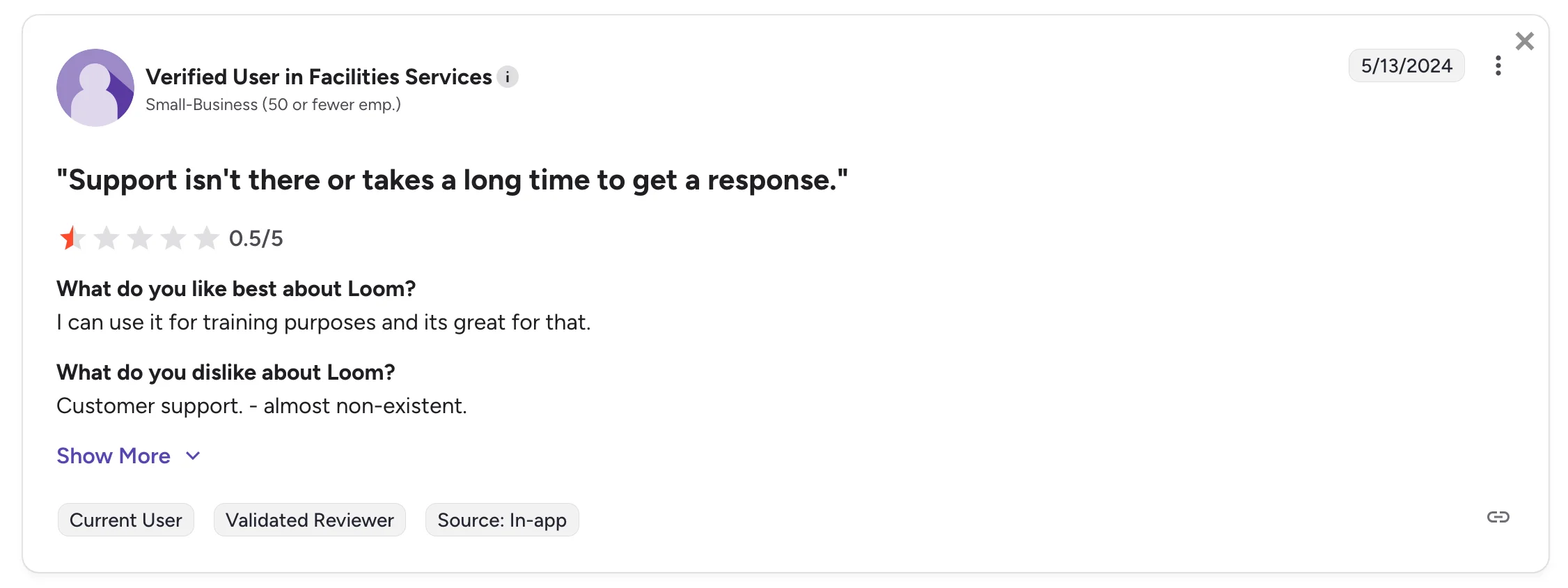 Loom customer support