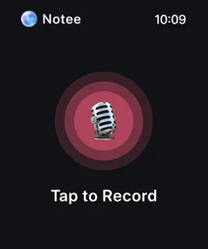 Notee AI app for Apple Watch