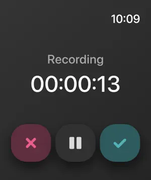 Bluedot recording on Apple Watch