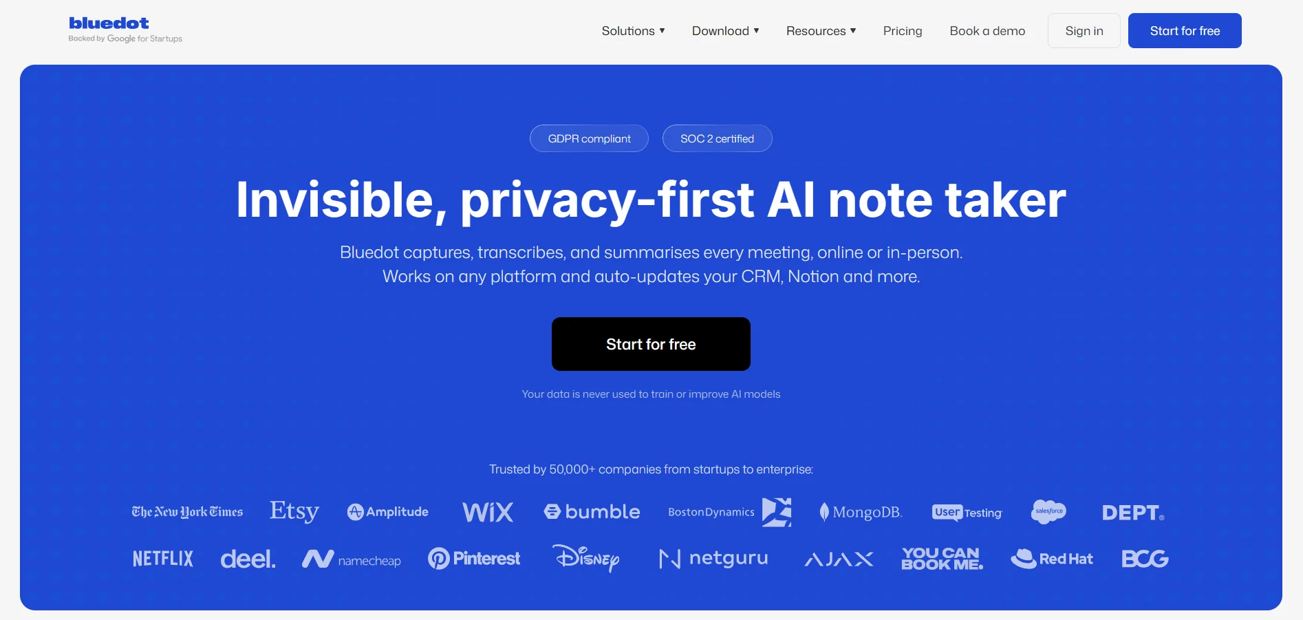 The best AI note taker