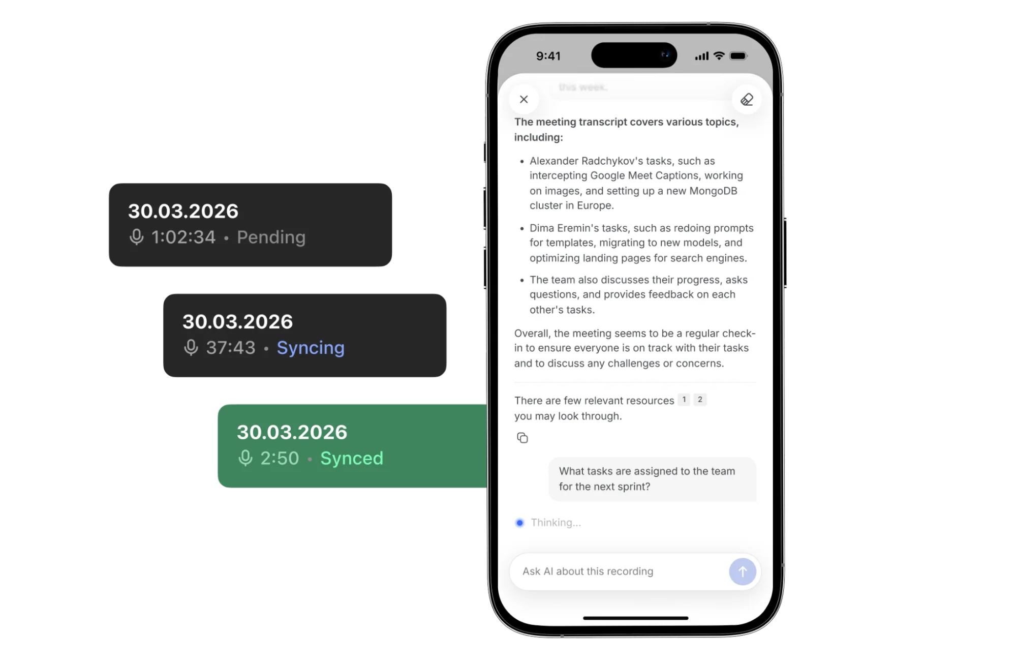 Get instant insights from every conversation