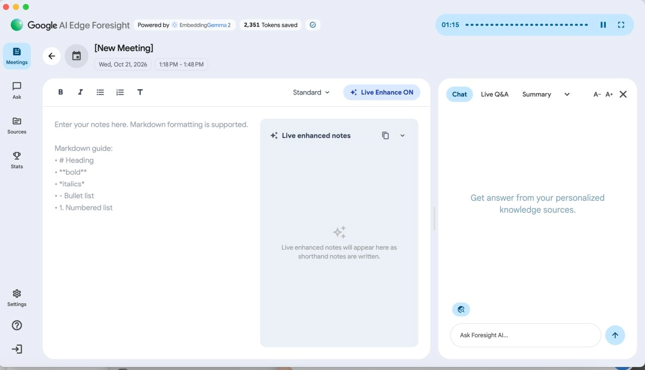 offline AI note taker
