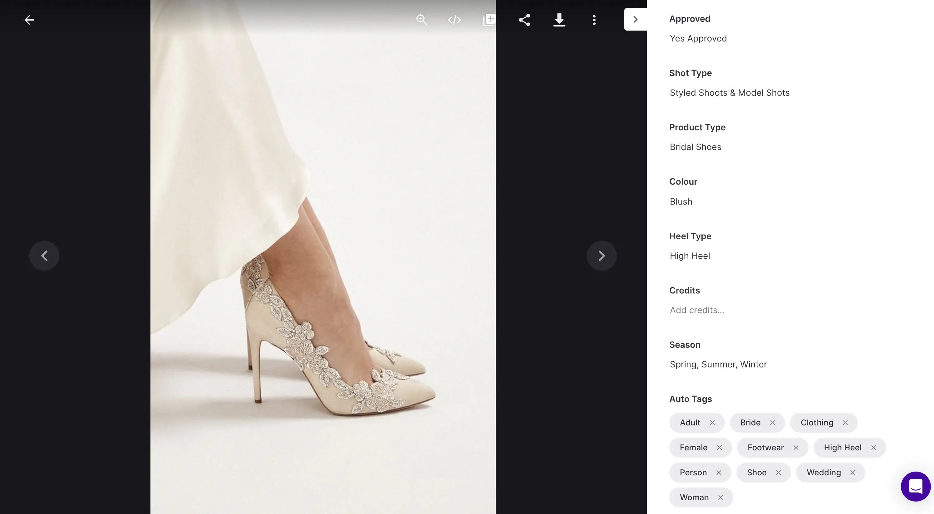 Emmy London bridal heel
