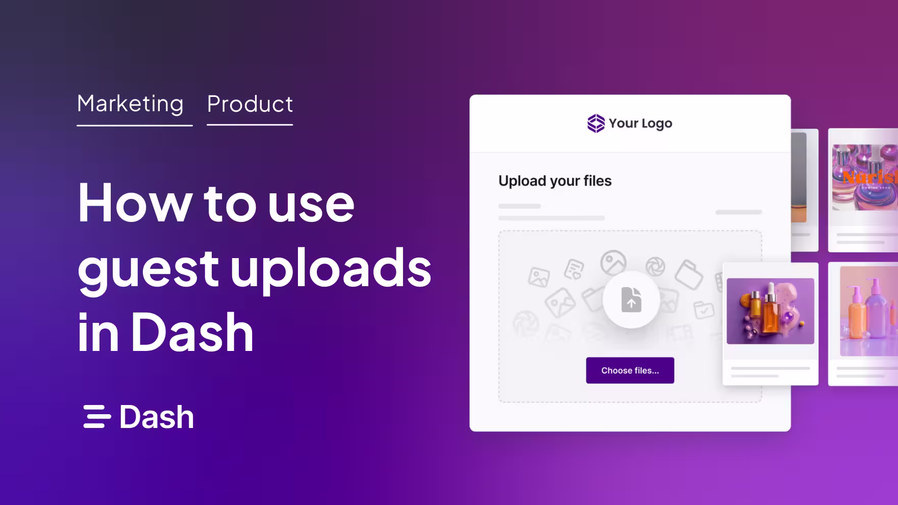 Collect creative content with guest upload links in Dash