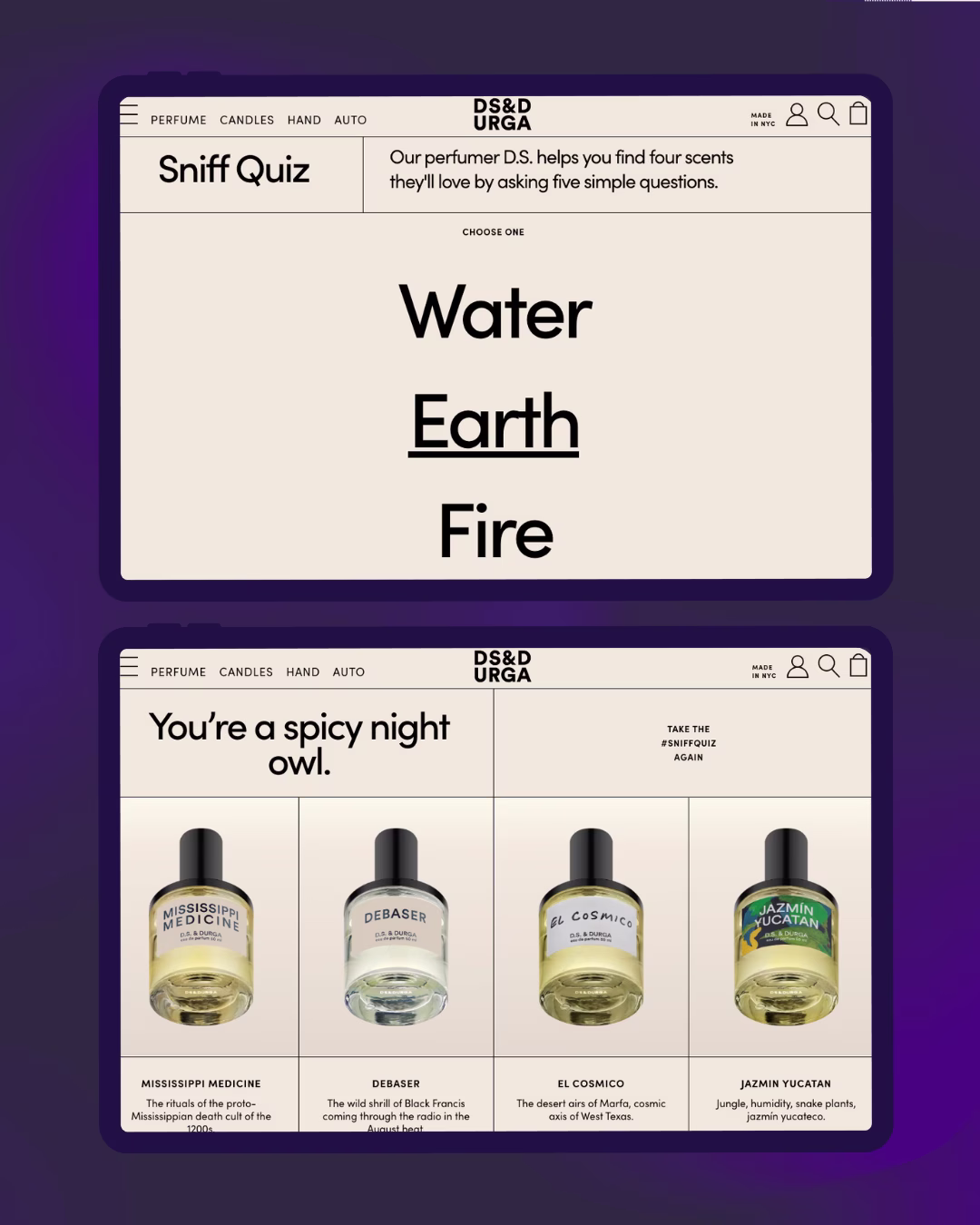 Ds & Durga homepage quiz 